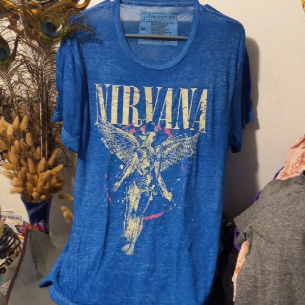 NIRVANA Blue Angel Graphic Tee